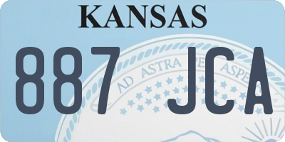 KS license plate 887JCA