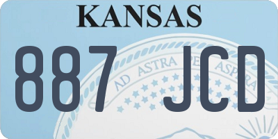 KS license plate 887JCD