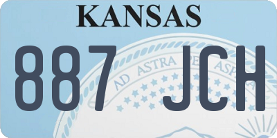 KS license plate 887JCH
