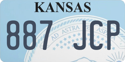 KS license plate 887JCP