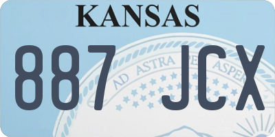 KS license plate 887JCX