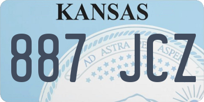 KS license plate 887JCZ