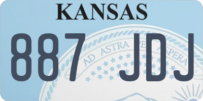 KS license plate 887JDJ