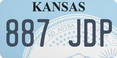 KS license plate 887JDP