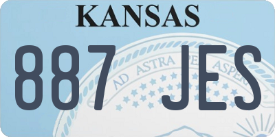 KS license plate 887JES