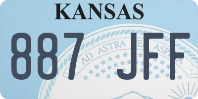 KS license plate 887JFF