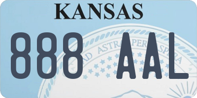 KS license plate 888AAL