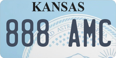 KS license plate 888AMC