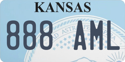 KS license plate 888AML