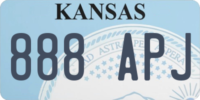 KS license plate 888APJ