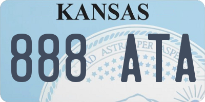 KS license plate 888ATA