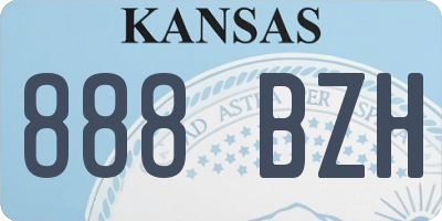 KS license plate 888BZH