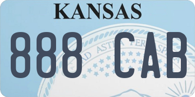 KS license plate 888CAB