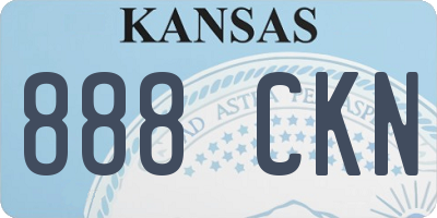 KS license plate 888CKN
