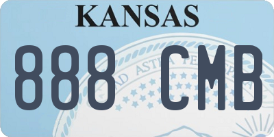 KS license plate 888CMB
