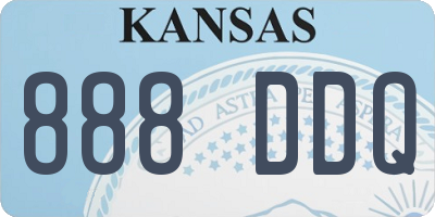 KS license plate 888DDQ