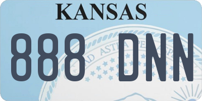 KS license plate 888DNN