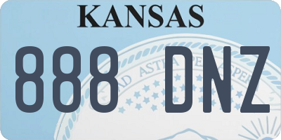 KS license plate 888DNZ