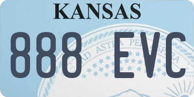 KS license plate 888EVC