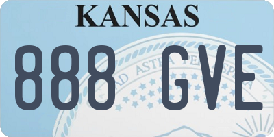 KS license plate 888GVE