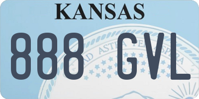 KS license plate 888GVL