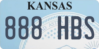 KS license plate 888HBS