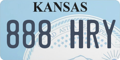 KS license plate 888HRY