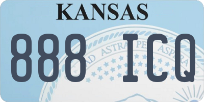KS license plate 888ICQ