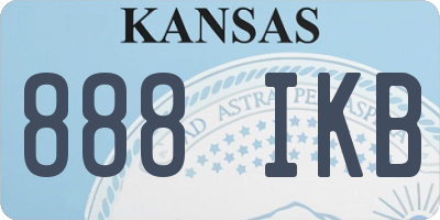 KS license plate 888IKB