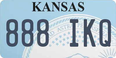 KS license plate 888IKQ