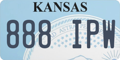 KS license plate 888IPW