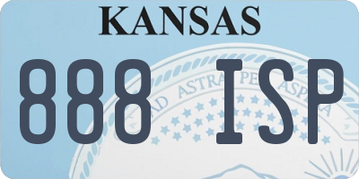 KS license plate 888ISP
