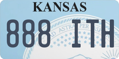KS license plate 888ITH