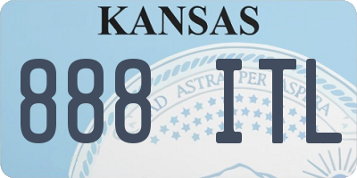 KS license plate 888ITL