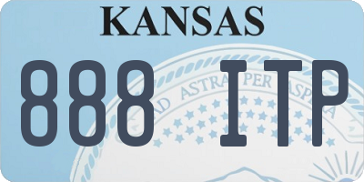 KS license plate 888ITP