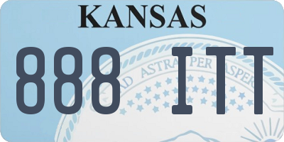 KS license plate 888ITT