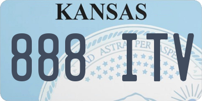 KS license plate 888ITV