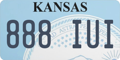 KS license plate 888IUI