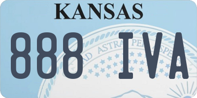 KS license plate 888IVA
