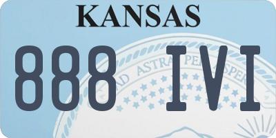 KS license plate 888IVI