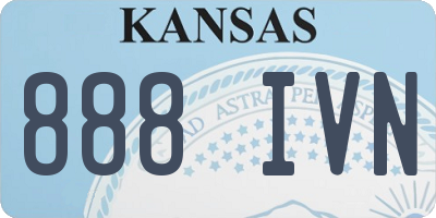 KS license plate 888IVN