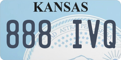 KS license plate 888IVQ