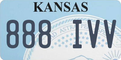 KS license plate 888IVV