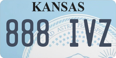 KS license plate 888IVZ