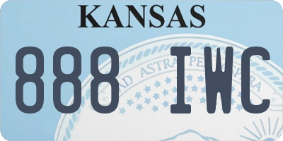KS license plate 888IWC