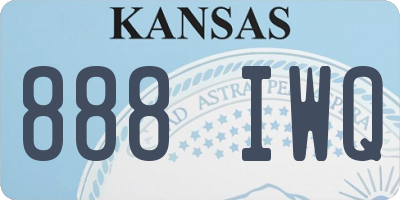 KS license plate 888IWQ