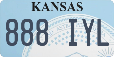 KS license plate 888IYL