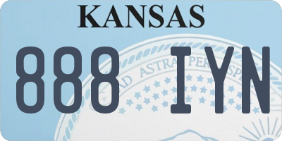 KS license plate 888IYN