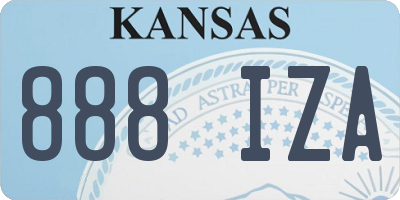 KS license plate 888IZA