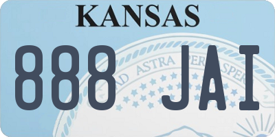 KS license plate 888JAI